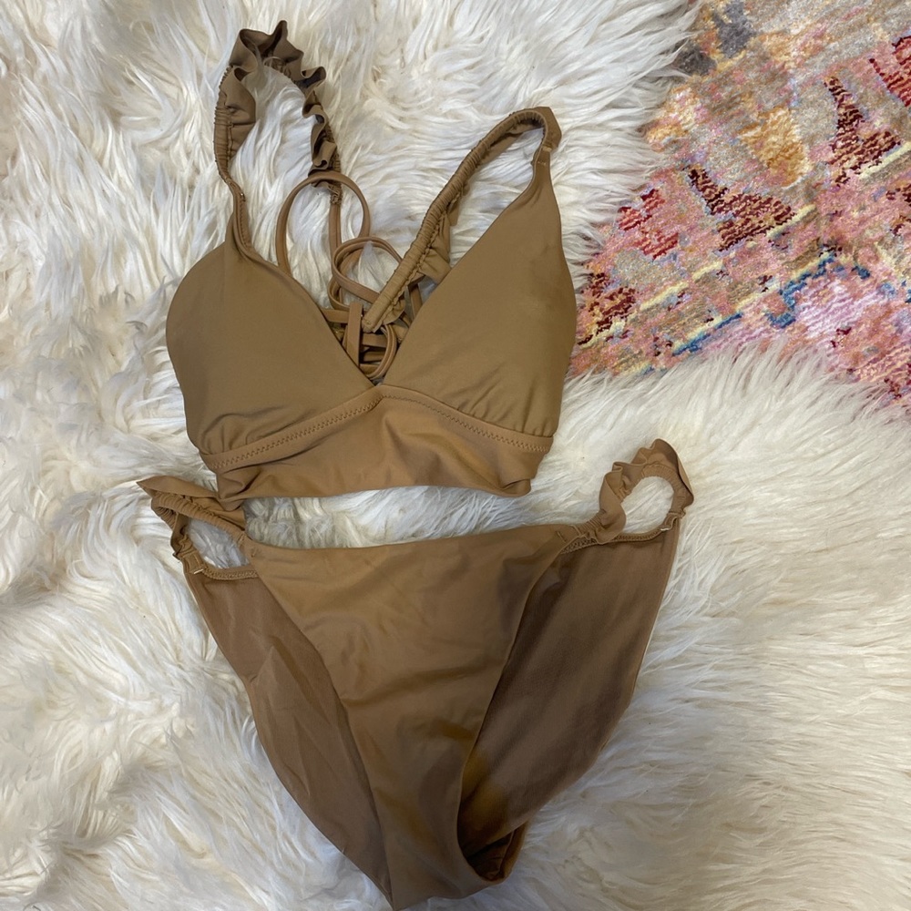 Brown Aerie Bikini Set